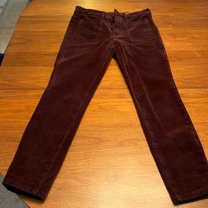 Pilcro for Anthropologie corduroy brown pants